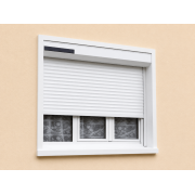 Volet roulant solaire aluminium blanc