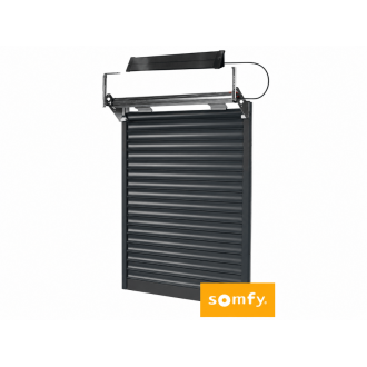Volet roulant aluminium somfy solaire sans coffre (pose dans coffre existant)