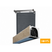 Volet roulant aluminium somfy monté dans coffre linteau tunnel