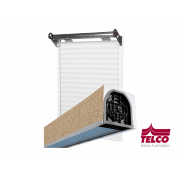 Volet roulant pvc moteur Telco monté dans coffre linteau tunnel