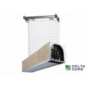 Volet roulant pvc Delta Dore monté dans coffre linteau tunnel