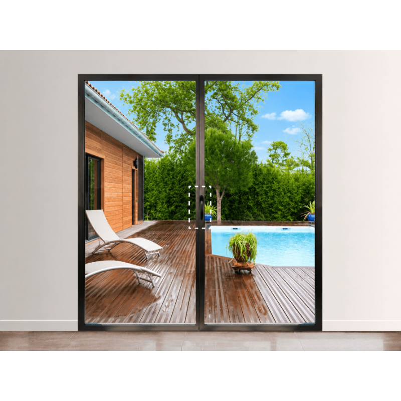 Porte-Fenêtre Aluminium 2 Vantaux (option Ferrage Invisible)