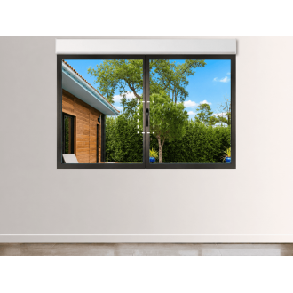 Fenêtre Aluminium 2 Vantaux (option Ferrage Invisible) avec Volet Roulant Intégré