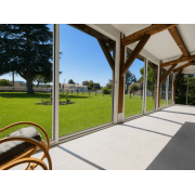  	Baie Coulissante Alu Blanc RAL 9016 2 Vantaux 3.4x2.31m