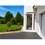  	Porte fenetre alu 2 vantaux asymétrique avec serrure