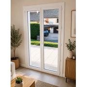 Porte-Fenêtre PVC 2 Vantaux - Pose en rénovation avec Aile de 65 mm