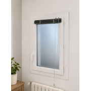 Fenêtre PVC 1 Ouvrant Tirant Droit 0.9 x 0.6 m Dormant Rénovation Aile 40 mm