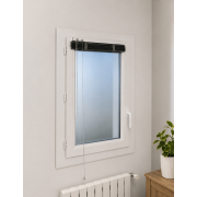 Fenêtre PVC 1 Ouvrant Tirant Gauche 0.9 x 0.6 m Dormant Rénovation Aile 40 mm
