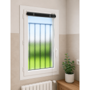 Fenêtre PVC 1 Vantail Tirant Gauche avec Option Vitrage Granité