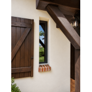 Châssis Fixe PVC Plaxé Gris Anthracite Extérieur / Blanc Intérieur