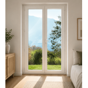 Porte-Fenêtre PVC 2 Vantaux Sans Soubassement