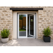 Porte fenêtre pvc 2 vantaux ouvrant principal gauche