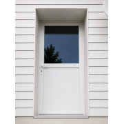 Porte de service PVC 1 vantail avec vitrage 1/2