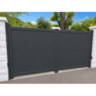 Portail Aluminium plein Anais
