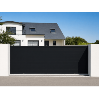 Portail Coulissant Aluminium plein Anais