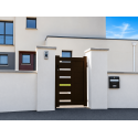 Portillon Aluminium Soazic Plein & Ajouré Horizontal Sur Mesure