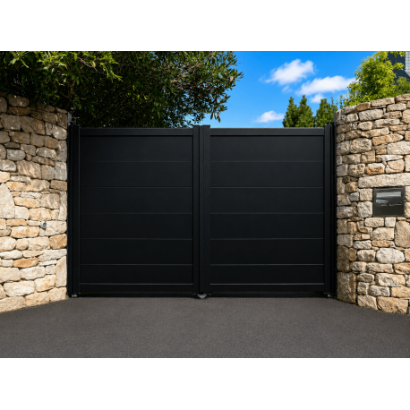 Portail Battant Aluminium plein Karina