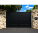Portail Battant Aluminium Karina Plein Manuel ou Électrique (Moteur Somfy ou Nice) Sur Mesure