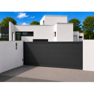 Portail Coulissant Aluminium plein Karina