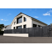 Portillon Aluminium ajouré horizontal Rose