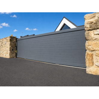 Portail Coulissant Aluminium plein Estelle