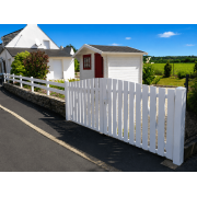 Portail PVC Battant Mel Lames Verticales