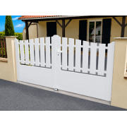  	Portail PVC Battant 3.45 x 1.74 m