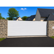 Portail PVC Coulissant Scott Blanc