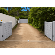 Portail PVC Battant Scott Gris Clair