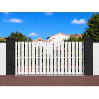 Portail PVC Coulissant Castel Forme Droit