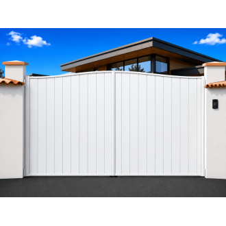 Portail PVC Battant Mont Forme Droit