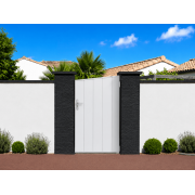  	Portillon PVC Mont Forme Biais