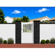 Portillon PVC Suza Forme Biais Pointe en Bas