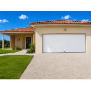  	Porte de garage sectionnelle SOMFY 3.5x2 blanche