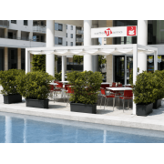Pergola toile rétractable étanche 4 poteaux 6x4