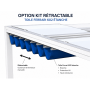 Kit Toile Ferrari 602 Étanche Rétractable Sous Poutres