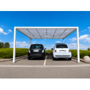 Carport toile tendue entrelacée autoportée