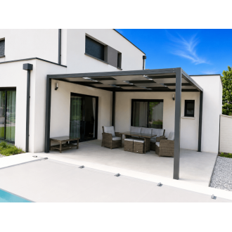 Pergola toile tendue entrelacée 