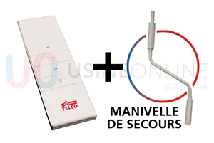 Moteur Français Telco Radio (Télécommande + Manivelle de Secours - Longueur 1.2 m)