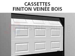 Panneaux Épaisseur 40 mm, Extérieur Veinée Bois Cassette (515 x 325 mm), Intérieur Rainuré Stucco (Peau d'Orange) Blanc 