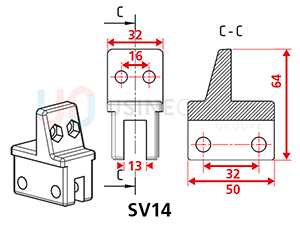 Pose en Épis avec Supports SV14
