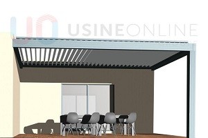 Pose Maison en L - Fourniture Équerres SAIEX11 (Côté Latéral Gauche) + Cornière VB23 + Profil Mural + 1 Poteau Extrême Droit
