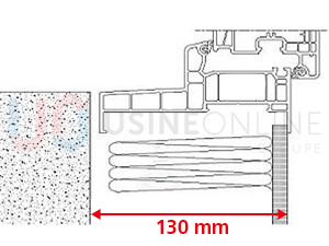 Doublage 130 mm + Aile de Recouvrement Intérieur de 17 mm
