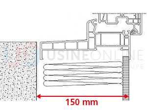 Doublage 150 mm + Aile de Recouvrement Intérieur de 17 mm