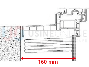 Doublage 160 mm + Aile de Recouvrement Intérieur de 17 mm