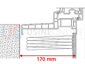 Doublage 170 mm + Aile de Recouvrement Intérieur de 17 mm