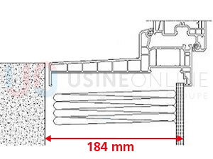 Doublage 184 mm + Aile de Recouvrement Intérieur de 17 mm