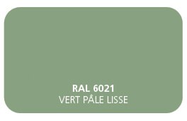Vert olive 6021 Thermolaquage Label Qualicoat, Qualimarine