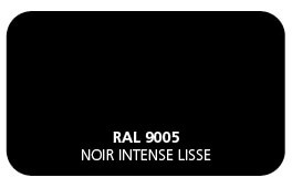 Noir intense 9005 Label Qualicoat, Qualimarine