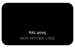 Tablier Noir Intense 9005 Label Qualicoat, Qualimarine
